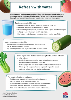 Refresh with water