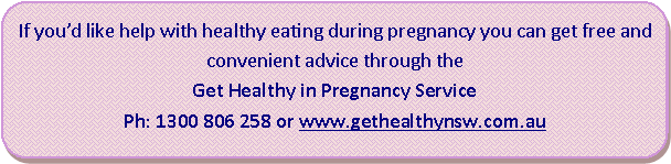 get healthy in pregnancy service