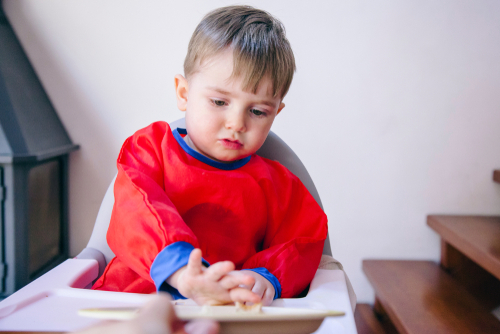 boy refusing food